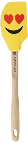 Zassenhaus 0000056686 Teigschaber Love, Buche, Silikon , 2 x 8,5 x 32 cm, Natur