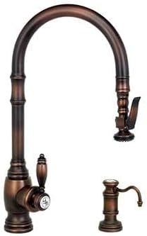 Waterstone 5600-2-MAP Traditional Standard Reach PLP Pulldown Faucet 2pc. Suite Matte Antique Pewter