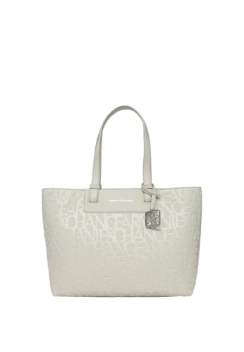 Sac à provisions Armani Exchange LIZ PEBBLE SHOPPING M pour femme noir grand format