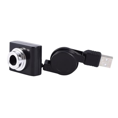 jojofuny cámara Web en cámara de la computadora Cable USB-c miniportátil cámaras Web cámara USB Webcam USB cámara pc Ordenadores portatiles Mini cámara Web USB Camara portatil Black