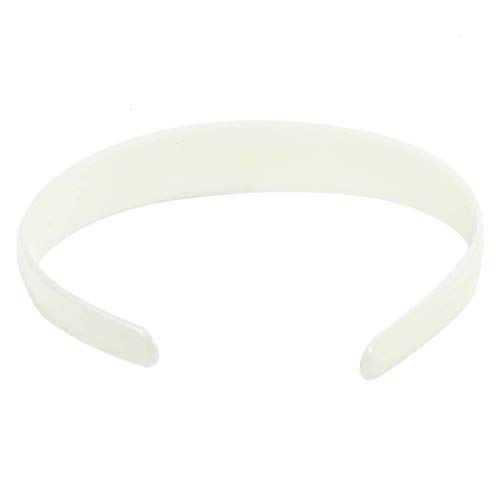 Timoo 20 Pcs Plastic Headbands, 1" Wide No Teeth Hair Bandsaccessories For Diy & Craft - Perfect For Girls, Women (White) #TOP5