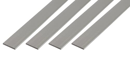 Profilé plat aluminium pour finition et jonction de sol 1m - 2
