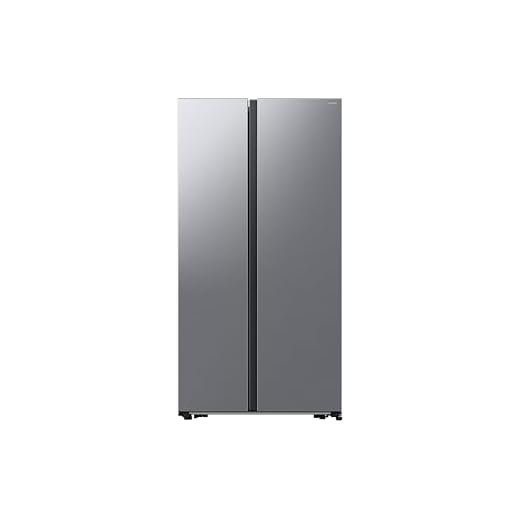 Samsung Series 6 American Style Fridge Freezer, Features SpaceMax and AI Energy Mode , Gentle Silver Matte, Model: RS57DG400EM9EU