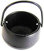 Miniature Black Cauldron 1/12 Scale (Fairy Garden Accessory)