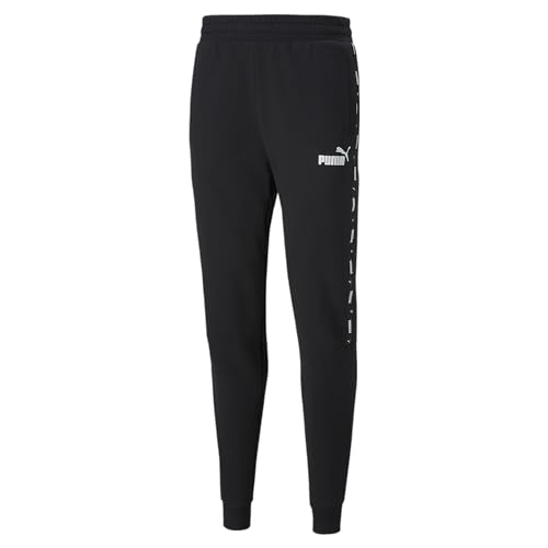 PUMA ESS+ Tape Sweatpants TR cl┃Sporthose für Herren, Puma Black, 4XL