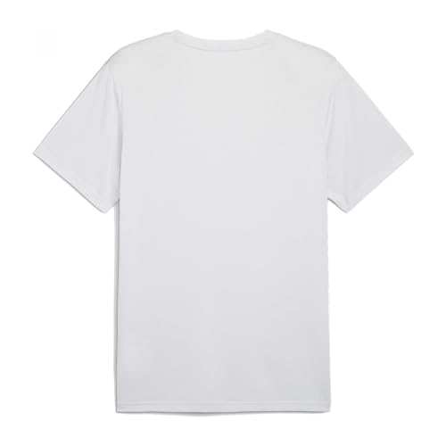 Image of Puma Men Cotton Letter Print Regular Fit T-Shirt