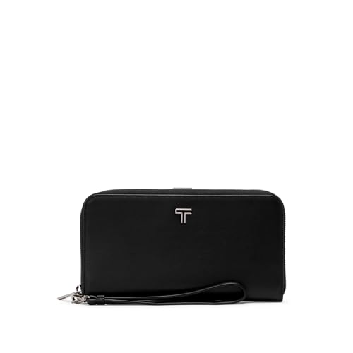 Image of TUMI - Belden Travel Wallet - Women's Premium Leather Passport Travel Organizer with Wristlet