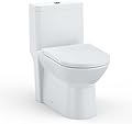 FinerFurnis One-Piece Toilet Elongated with Dual Flush 0.8/1.28 GPF, 16" Comfort Height, Soft-Close Seat, Durable Ceramic, Universal 12" Rough-In, Modern Design