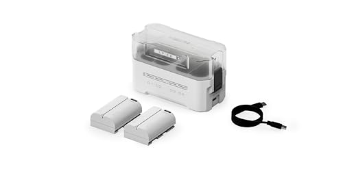 Image of Tilta LP-E6P Charging Station Battery Kit, 4-Slot 45W PD USB-C Fast Charger | Compatible with Canon LP-E6 LP-E6P Batteries | Portable EDC Charging Hub, 2 Batteries - Off White