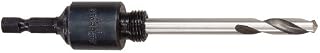 Starrett A4E Hole Saws Arbor - 32-159mm Hex Shank Arbor Screw Thread with 13mm Longer High-Speed Steel Pilot Drill - Quick Change Mandrel