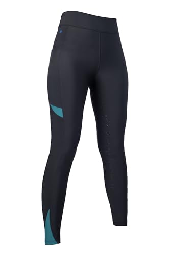 Leggings HKM Port Royal culera full silicona mujer para montar a caballo con pantalón elástico