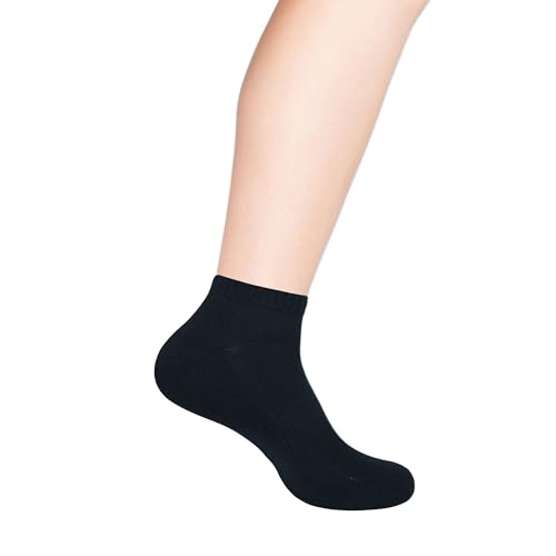Image of Women's Ankle Socks Thick Cushioned Cotton, Moisture-Wicking socks, Breathable Performance Socks for Running, Sports