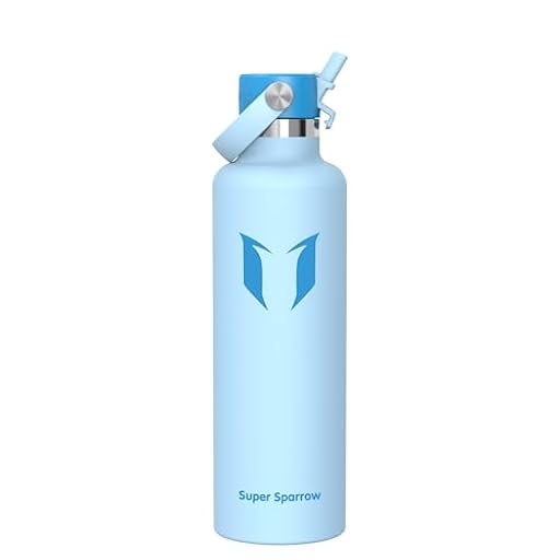 Super Sparrow Botella Agua Acero Inoxidable - Botellas Termica 1000ml - Sin BPA - Termo Cantimplora con Pajita Vacío, para Deporte, Viaje, Escuela, Exterior, Oficina, Gimnasio | Ya disponible en tu tienda friki favorita! En mundofriki.es!