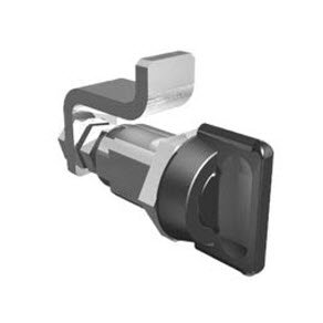 Southco E3 - Series Vise Action Powder Coat Zinc Alloy Hand Operated Compression Latch with Knob Head, Non-Locking, 0.71" Thick, 0.94"-1.57" Grip Range, Black