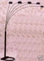 Nice Spider 5 Arc/arm Sofa Sectional Floor Lamp Black