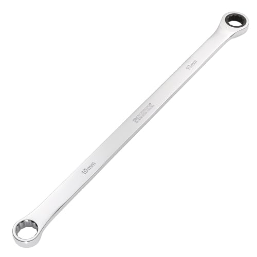 Draper 27777 HI-TORQ Metric Extra-Long Double Ring Ratchet Spanner, 19mm