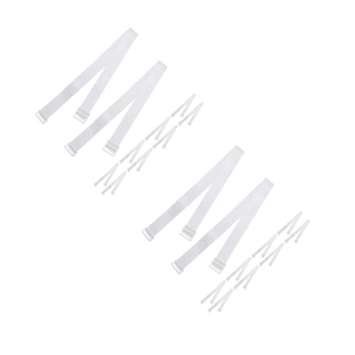 DEARMAMY 2 Juegos Correa De Hombro Invisible Material Cómodo Para Correa De Hombro Diseño Antideslizante Para Correa De Hombro Tirantes Decorativos Extensor De Sujetador Elástico 10 Uds * 2