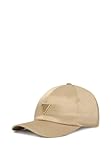 GUESS Gorra de Béisbol de Nylon Beige con Logo Triangular Metálico, Ajustable, Estilo Casual