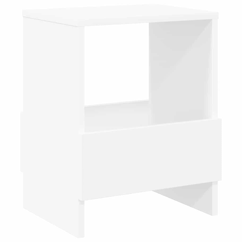 Cassapanca con portariviste, bianco, 35 x 30 x 45 cm