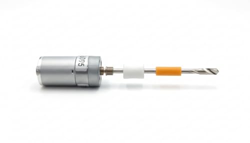 Image of High-Torque 12V-24V DC Gear Motor with Integrated Mini Drill Chuck & Bit - Precision Micro Electric Drill Motor for DIY PCB, Wood, and Plastic Crafting