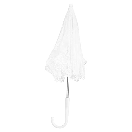 LIFKOME Fashionable Lace Umbrella Wedding Bride Parasol Sturdy and Sturdy for Bridal Party Stage