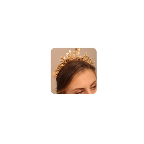 Accesorios para el cabello estilo tiaras doradas y coronas vintage
