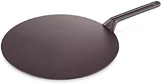Le Creuset Durable Cast Iron Crepe Pan, With Long Lasting Enamel Coating and Ergonomic Handle, 32 cm, Satin Black, 200473200
