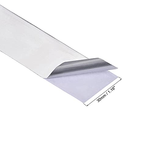Image of uxcell Aluminum Foil Tape, 30mmx20m Self-Adhesive Waterproof High Temperature Sealing Tapes for HVAC Air Duct Pipe Insulation, Pack of 2