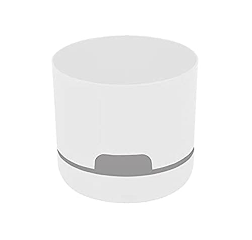 Decor Springtime Round Self-Watering Plant Pot, White, 130 mm