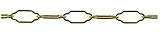 corderie Italiane 006007050 Kette Kathedrale Messing 2,7 x 40 x 14 mm 1,5 m