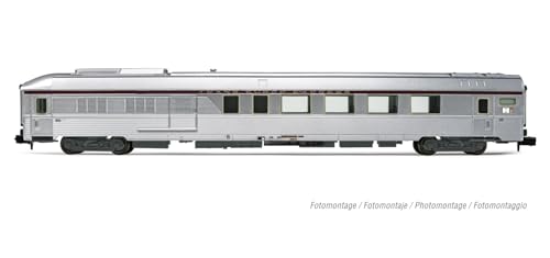 Arnold HN4500 SNCF, 3-unit set TEE "Mistral" (Nice-Paris), Vru + Arux + AD4tux, silver livery, ep. IV for adults and collectors - Image 4