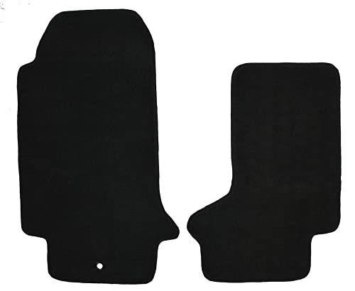 Auto Mat Store Custom Fit 2 Piece Carpet Front Mats for Pontiac Solstice & Saturn Sky - Black (2006-2008)