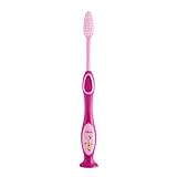Con mango antideslizante Chicco - Cepillo dental con cerdas extra finas para niños de 3 - 6 años, color rosa