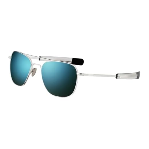 Randolph USA | 23k White Gold Classic Aviator Sunglasses for Men or Women Polarized 100% UV