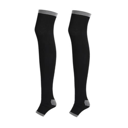 CLISPEED Calze Compressione Donna Collant Compressivi Opachi Sopra Ginocchio Calzini Per Circolazione Sanguigna Recupero Da Gonfiore Uso Aereo e Sportivo