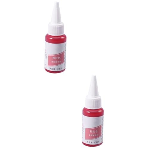 Amosfun 2 Piezas colorante alimentario en gel kit de pastel colorante para hornear colorante alimentario líquido the pink Color: rosa gel colorante alimentario fondant para colorear