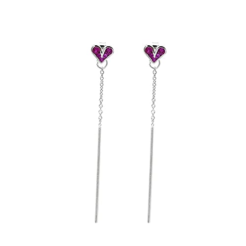 Boucles d'oreilles en argent sterling rouge pour illuminer vos tenues de soirée