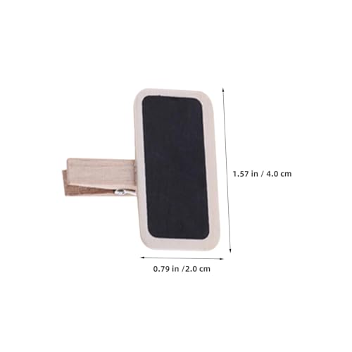 Mini pizarras de madera con pinzas de 3.5 CM para letreros de mensajes 2