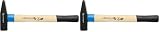 HÖGERT HT3B001 Marteau de serrurier Noir/bleu 260 mm (Lot de 2)...