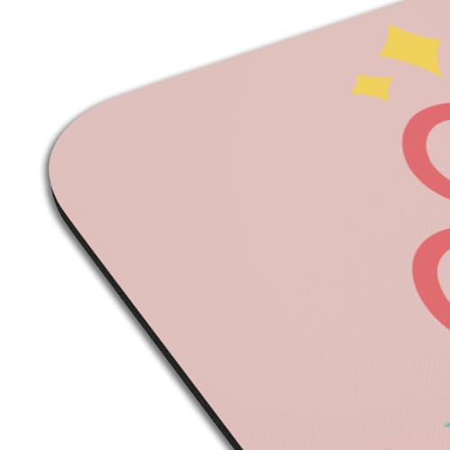 Set de table rose de qualité supérieure lot de 4 grands dessous de table caoutchouc - 4