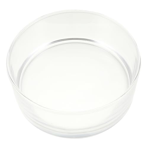 IMIKEYA Maceta De Cristal Transparente Redonda