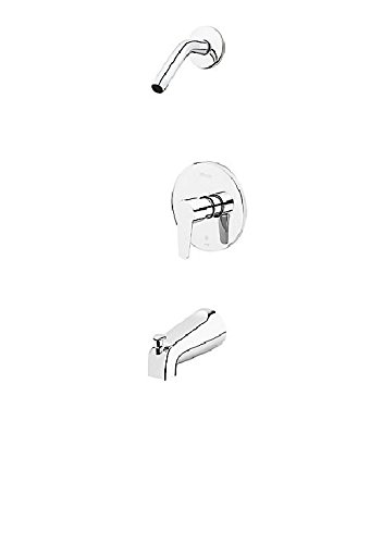 Pfister R890700 Polished Chrome Modern 1-Handle Tub & Shower, Trim Only Less Showerhead