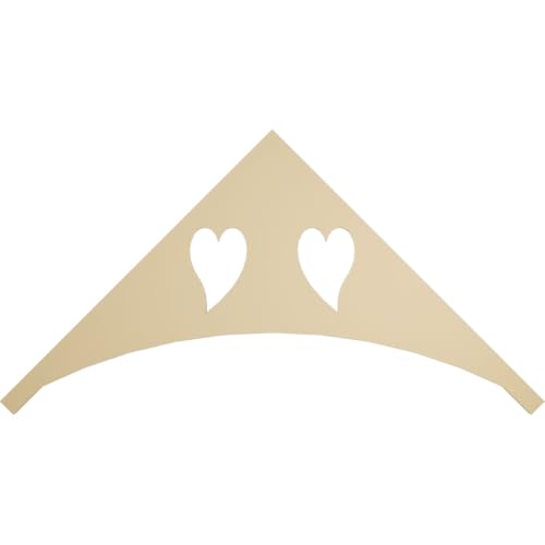 72"W x 36"H x 1 1/2"P (12/12) Pitch Winston Signature Urethane Gable Pediment, Primed Tan