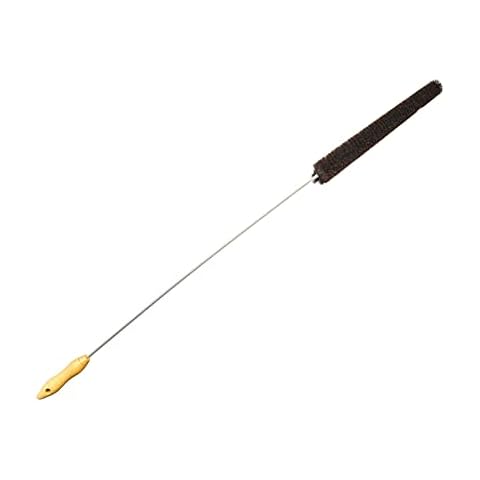 Neustanlo Professional Radiator Brush 2.0 Made of Extra Soft Goat Hair Black Bristles Plastic Coated Stainless Steel Wire 120 cm Long Cover
