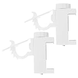 jojofuny Soportes para Barra de Cortina sin Taladro 2 Piezas Ajustables Abs y PP...