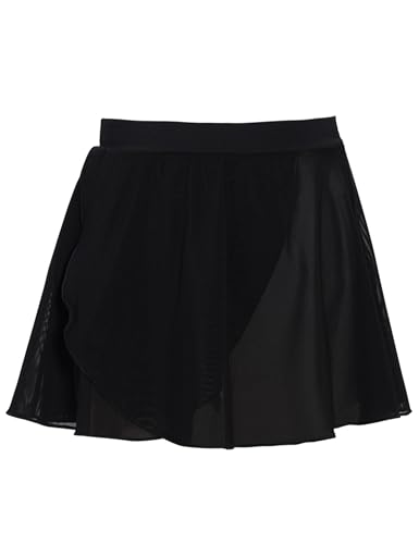 Girls Ballet Practice Skirt with Flowy Mesh Fabric