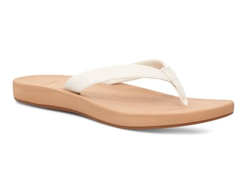 Image of Sanuk Womens Cosmic Shores | Water Resistant Flip Flops for Women | EVA Footbed With Arch Support | Women's Beach Sandals