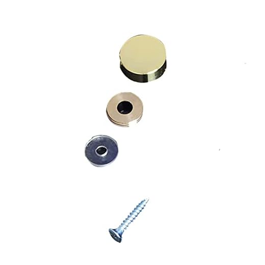 Mirror Screws 16mm Pure Copper Solid Bevel Mirror Screw Cap Cover Mirror Nails for Decorative Mirror, Sign/Advertising Hardware, Nails, Construction(Bright Gold)