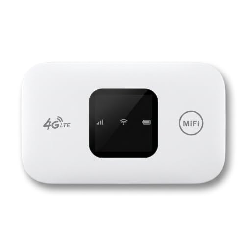 Image of 4G LTE Mobile Hotspot, Unlocked Portable Router with SIM Card Slot, 2100mAh Battery for Travel, Phone, Laptop, Desktop