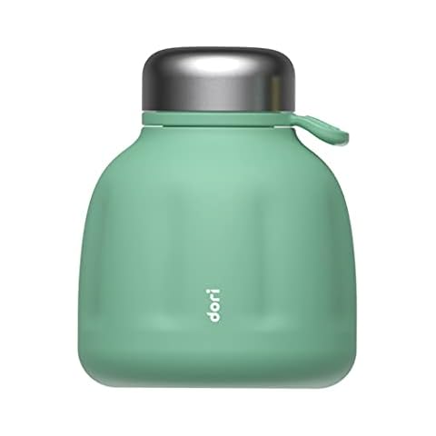 Small Mini Vacuum Insulated Stainless Bottle, 8.5oz/250mL Double Walled Vacuum Flask Thermo Leak-Proof Drink Flask Keep Hot and Cold for Home Outdoors Travel (Cyan) Cover